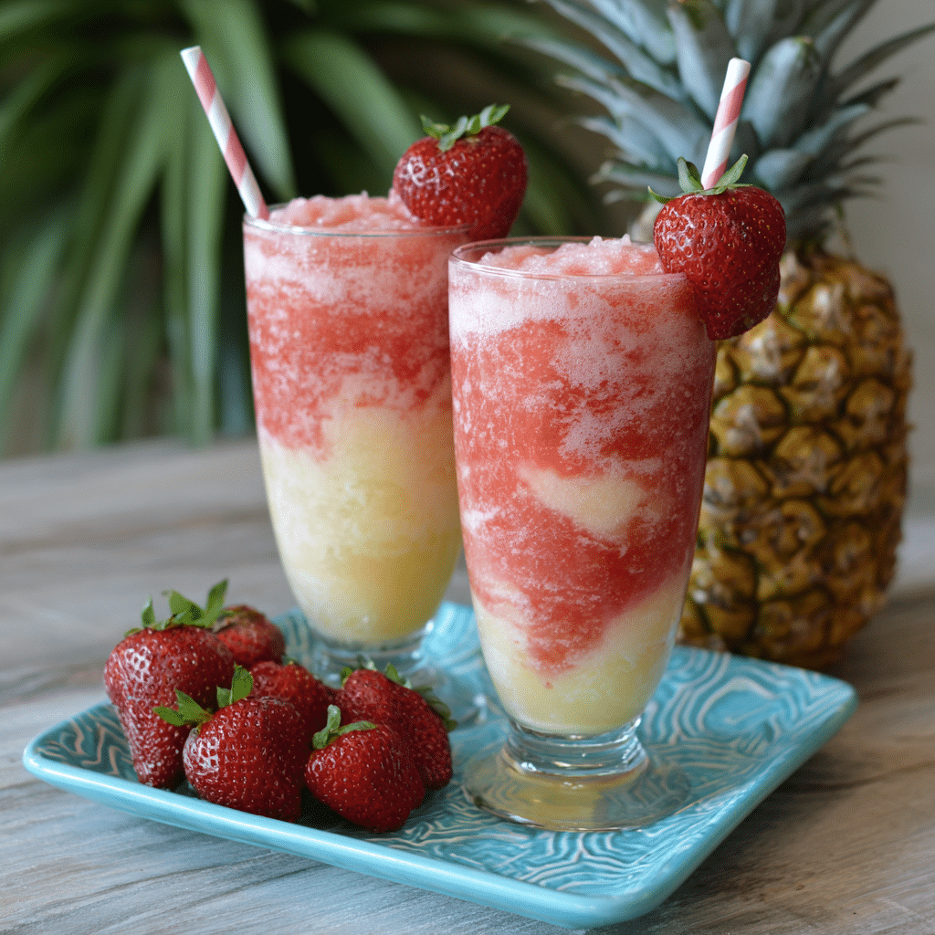 Pineapple Strawberry Swirled Slushies: A Refreshing Summer Treat
- Recipe Image