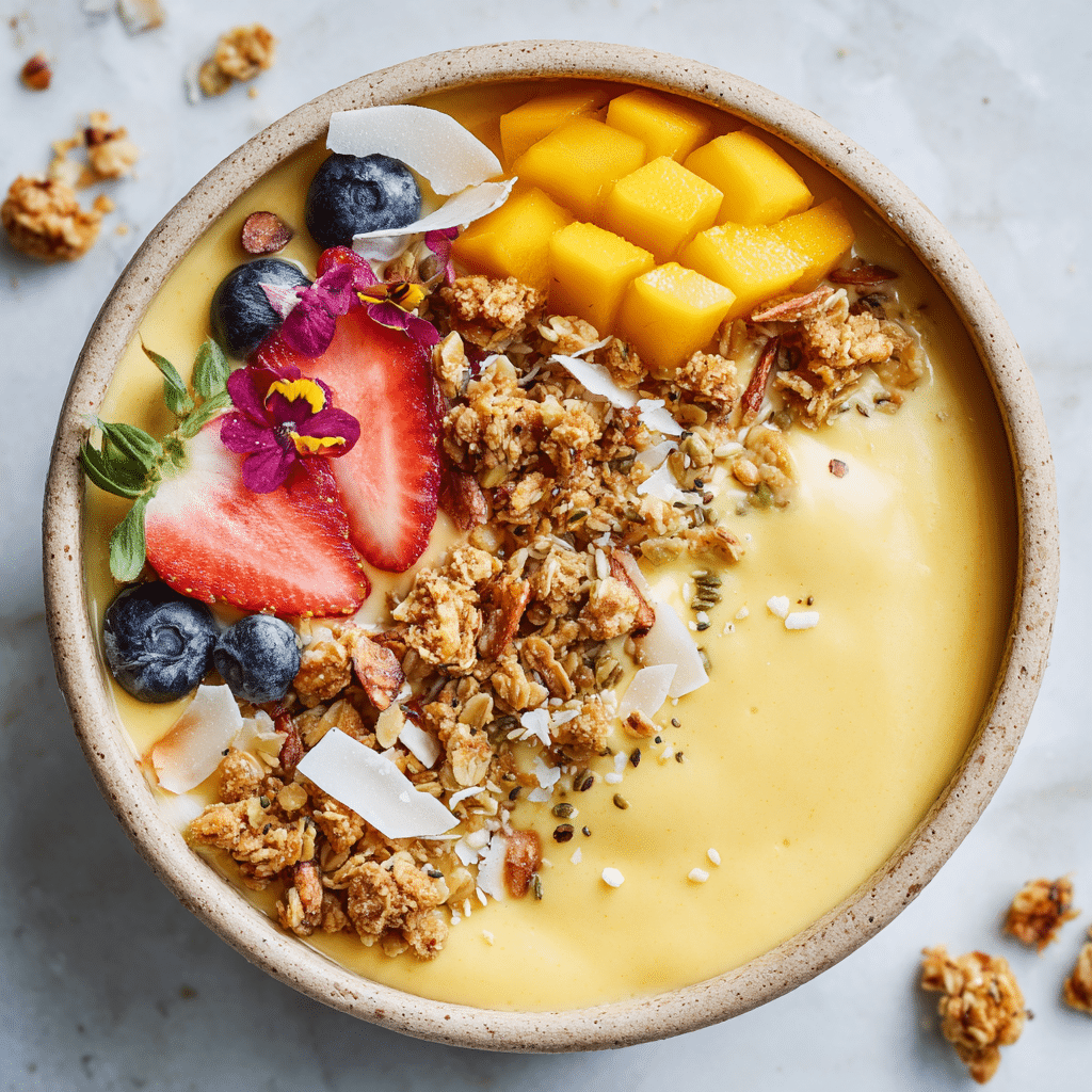 Creamy Mango Smoothie Bowl Recipe - Recipe Image