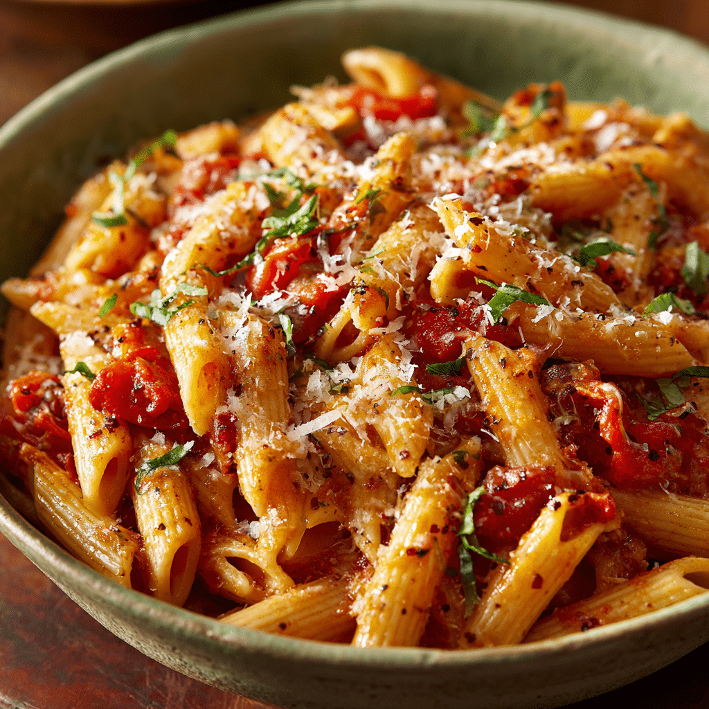 winter tomato parmesan pasta Recipe - Recipe Image
