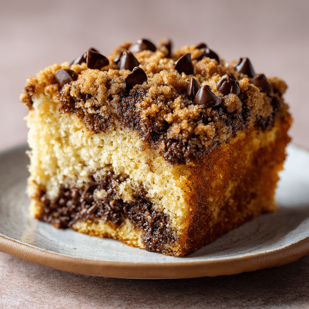 Chocolate Chip Crumb Coffee Cake Recipe - Recipe Image
