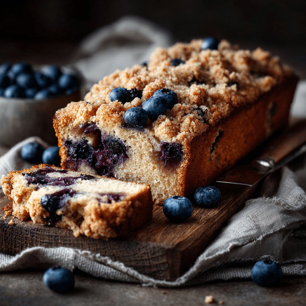 Brown Sugar Blueberry Breakfast Cake Recipe - Recipe Image