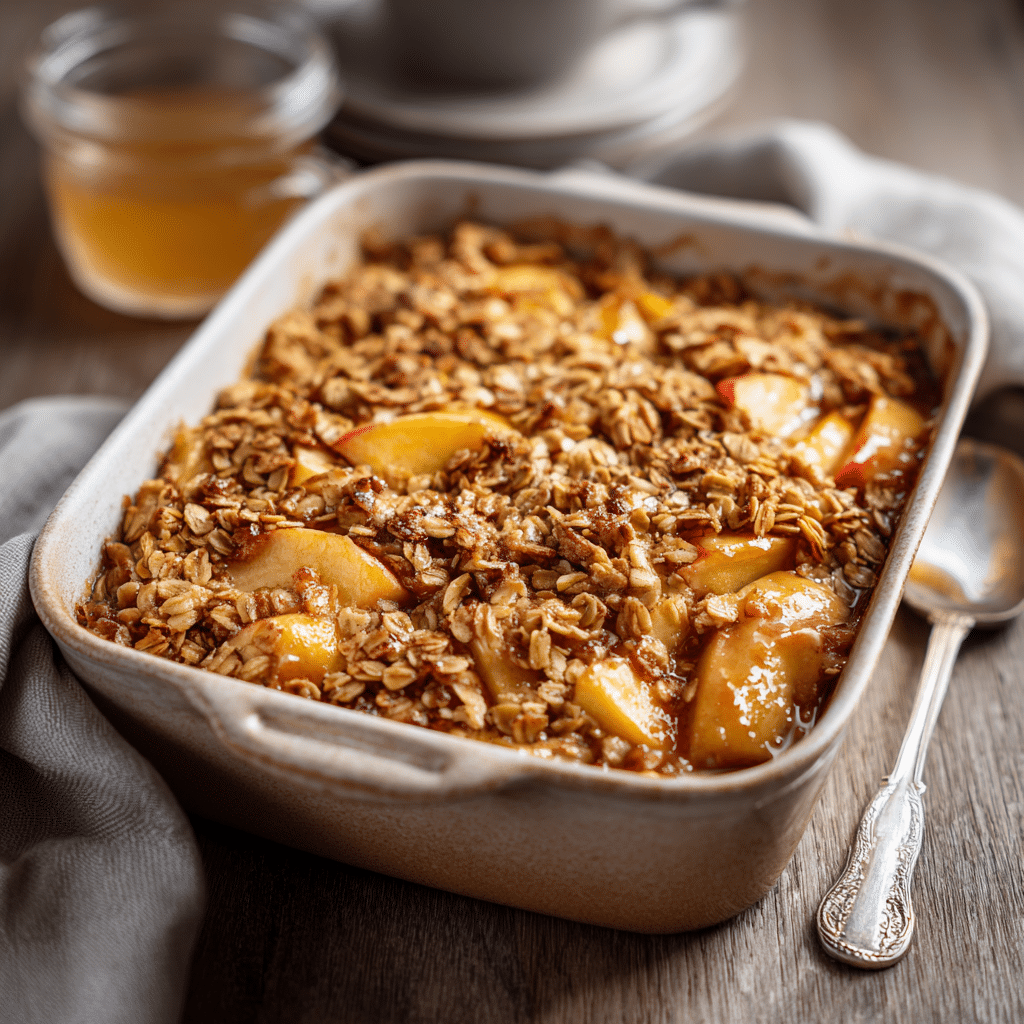 Brown Sugar Apple Oat Bake Recipe - Recipe Image