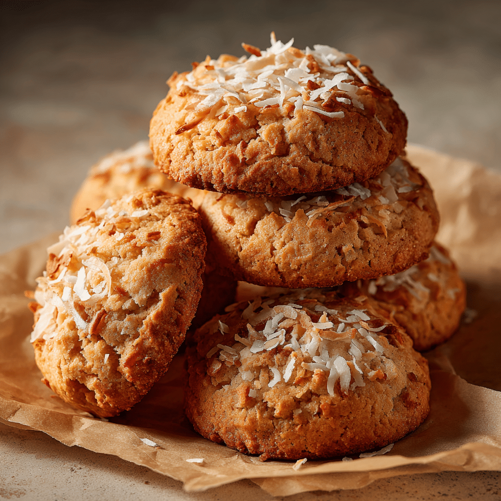 Irresistible Peanut Butter Coconut Cookies Recipe - Recipe Image