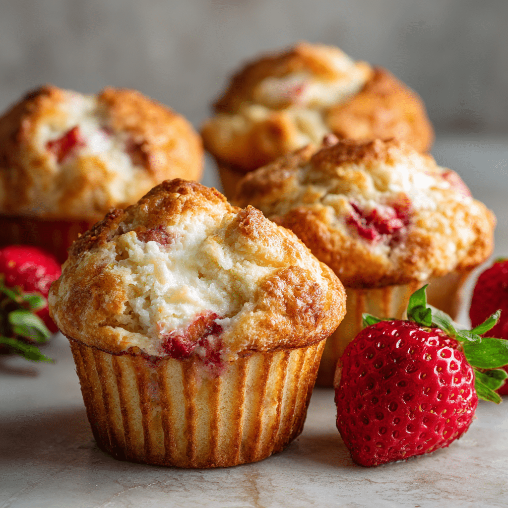 Strawberry Cream Cheese Muffins Recipe - Recipe Image
