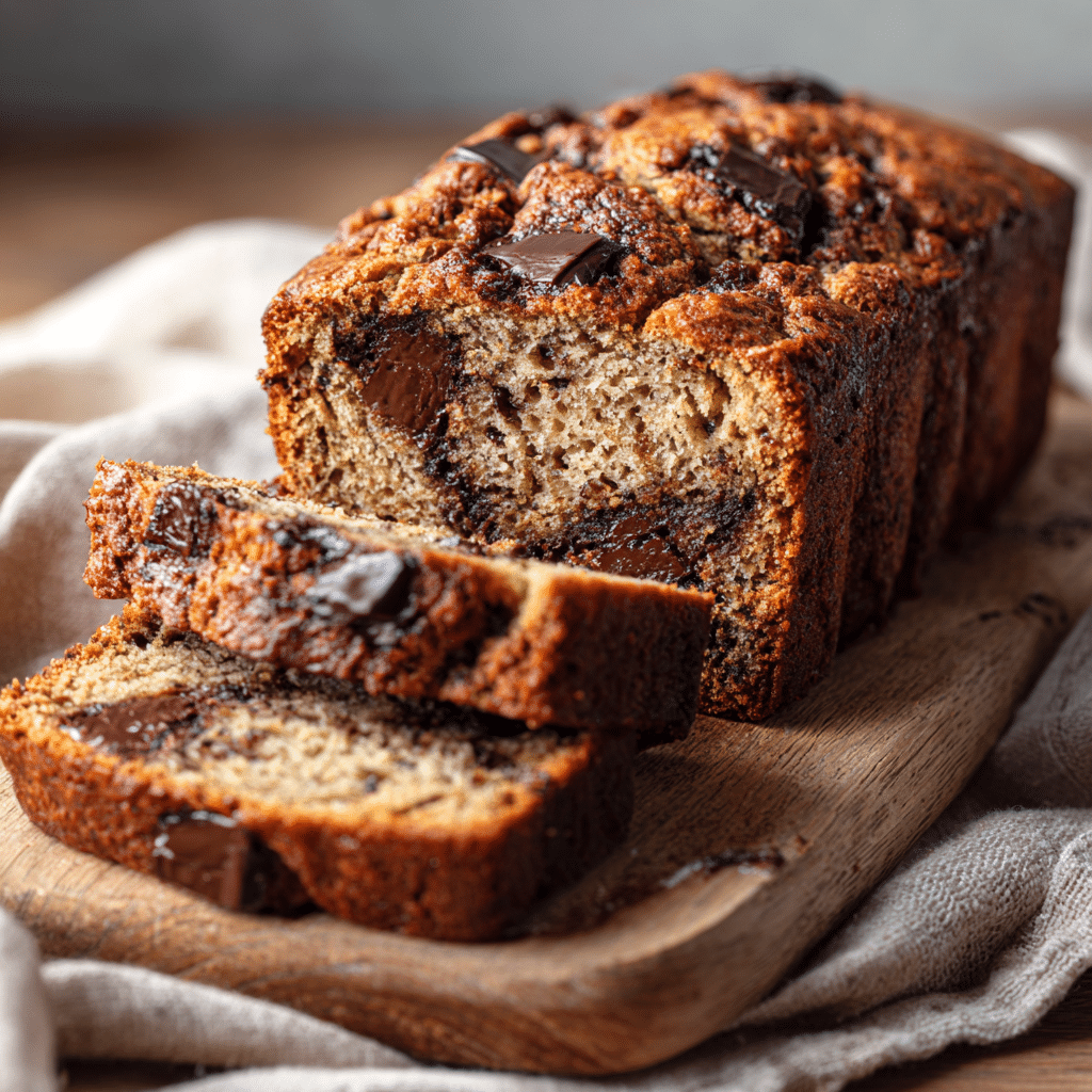 Chocolate Chunk Banana Bread Recipe - Recipe Image