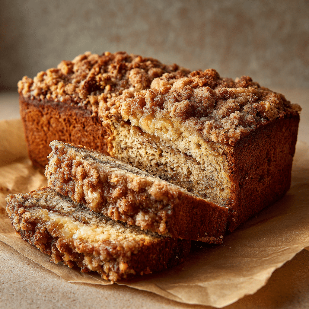 Banana Bread w/ Streusel Topping Recipe - Recipe Image