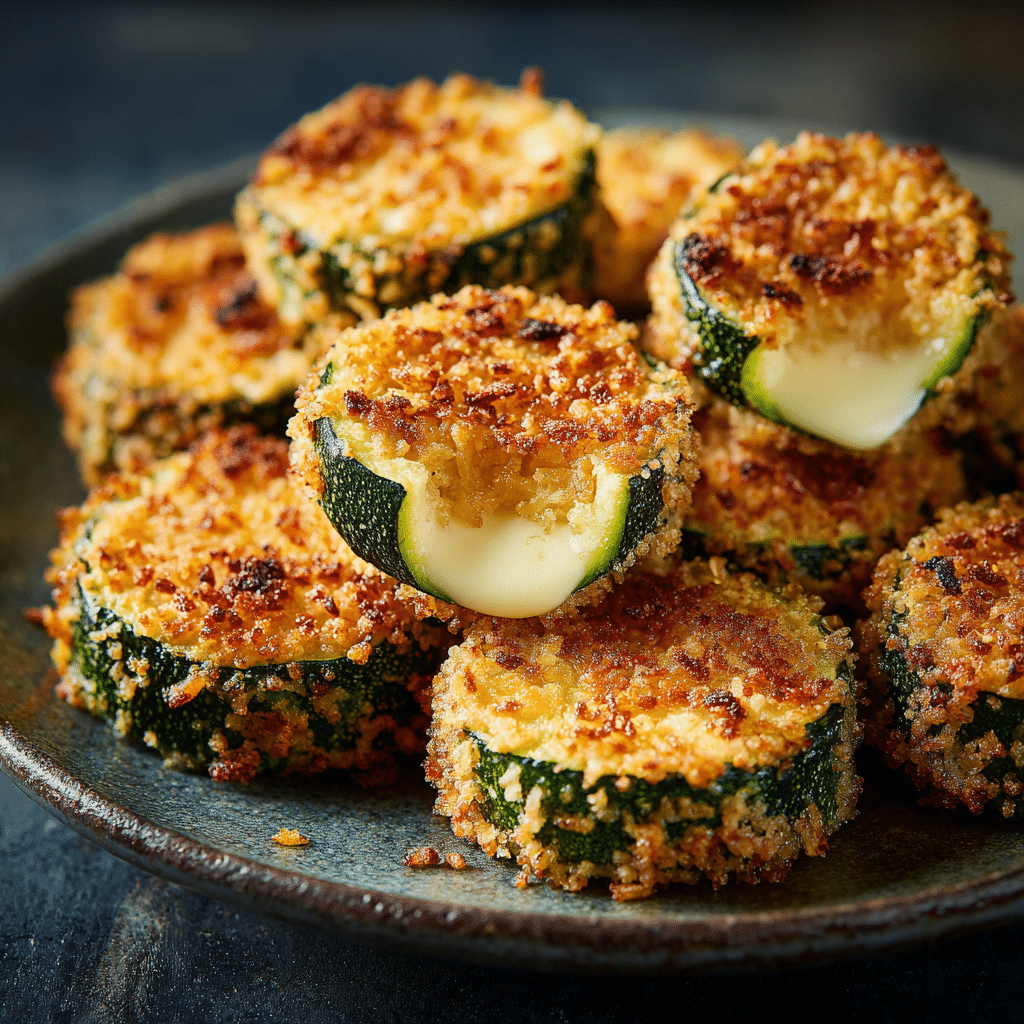 Crispy Rice-Stuffed Zucchini Coins Recipe - Recipe Image