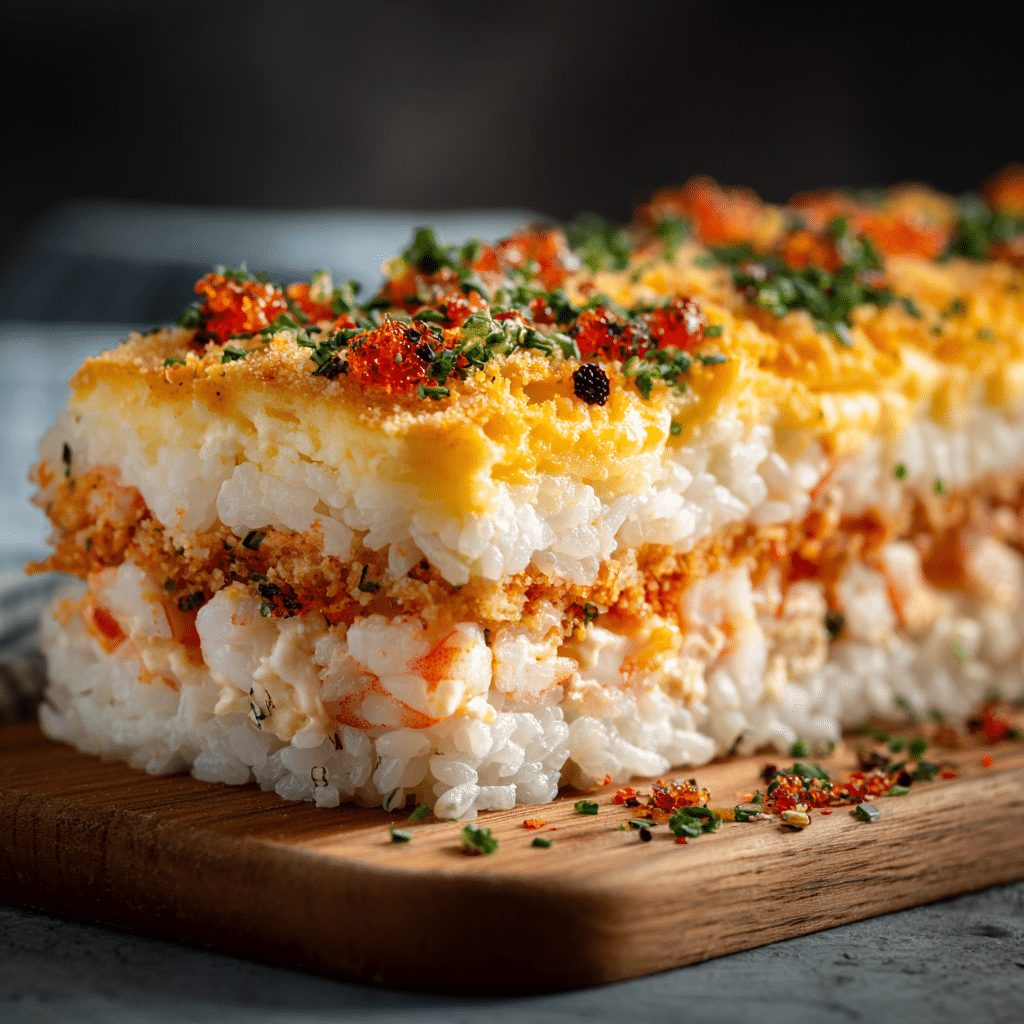 Creamy Sushi Bake Flat Log (Sliceable) Recipe - Recipe Image