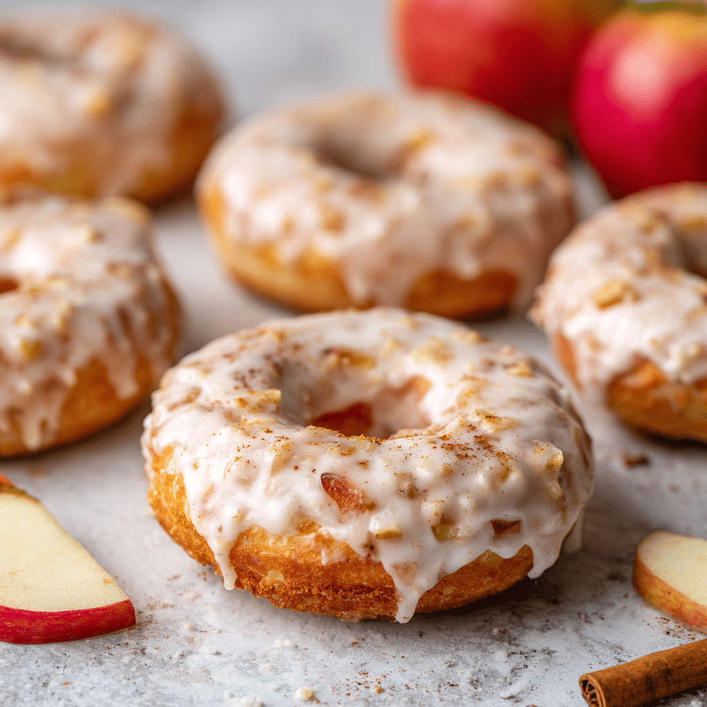 Apple Cinnamon Baked Donuts Recipe - Recipe Image