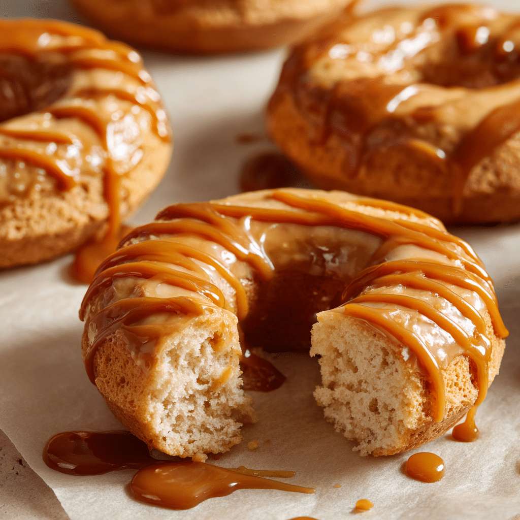 Caramel Drizzle Baked Donuts Recipe