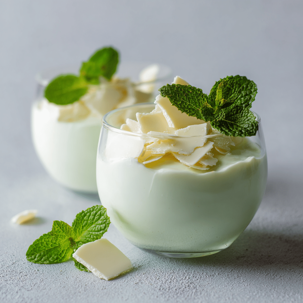 White Chocolate Mint Mousse Recipe - Recipe Image