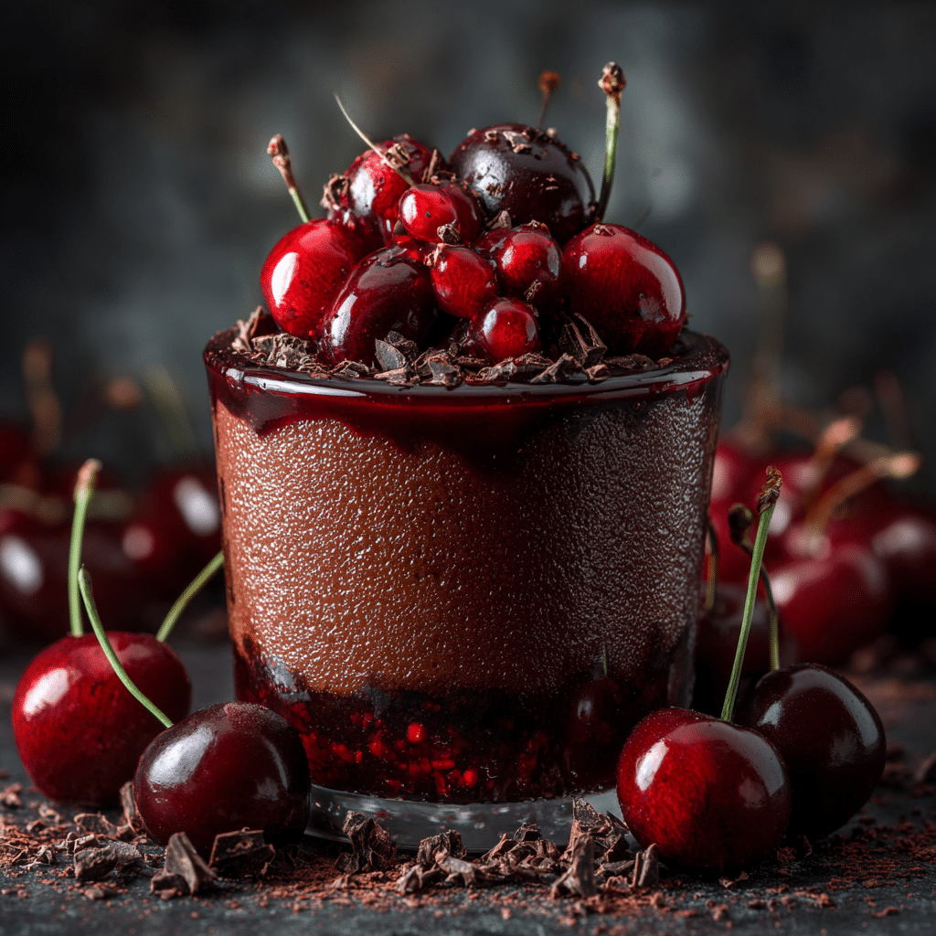 Dark Cherry Chocolate Mousse Recipe - Recipe Image
