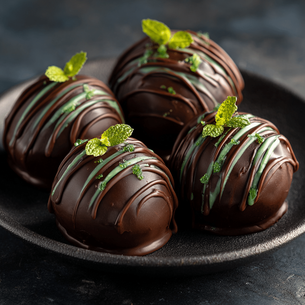 Thin Mint Truffles Recipe - Recipe Image