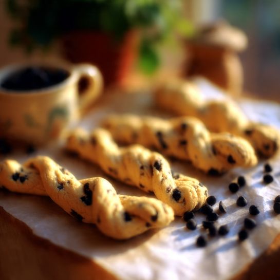 Chocolate Chip Cookie Dough Twists Recipe - Recipe Image