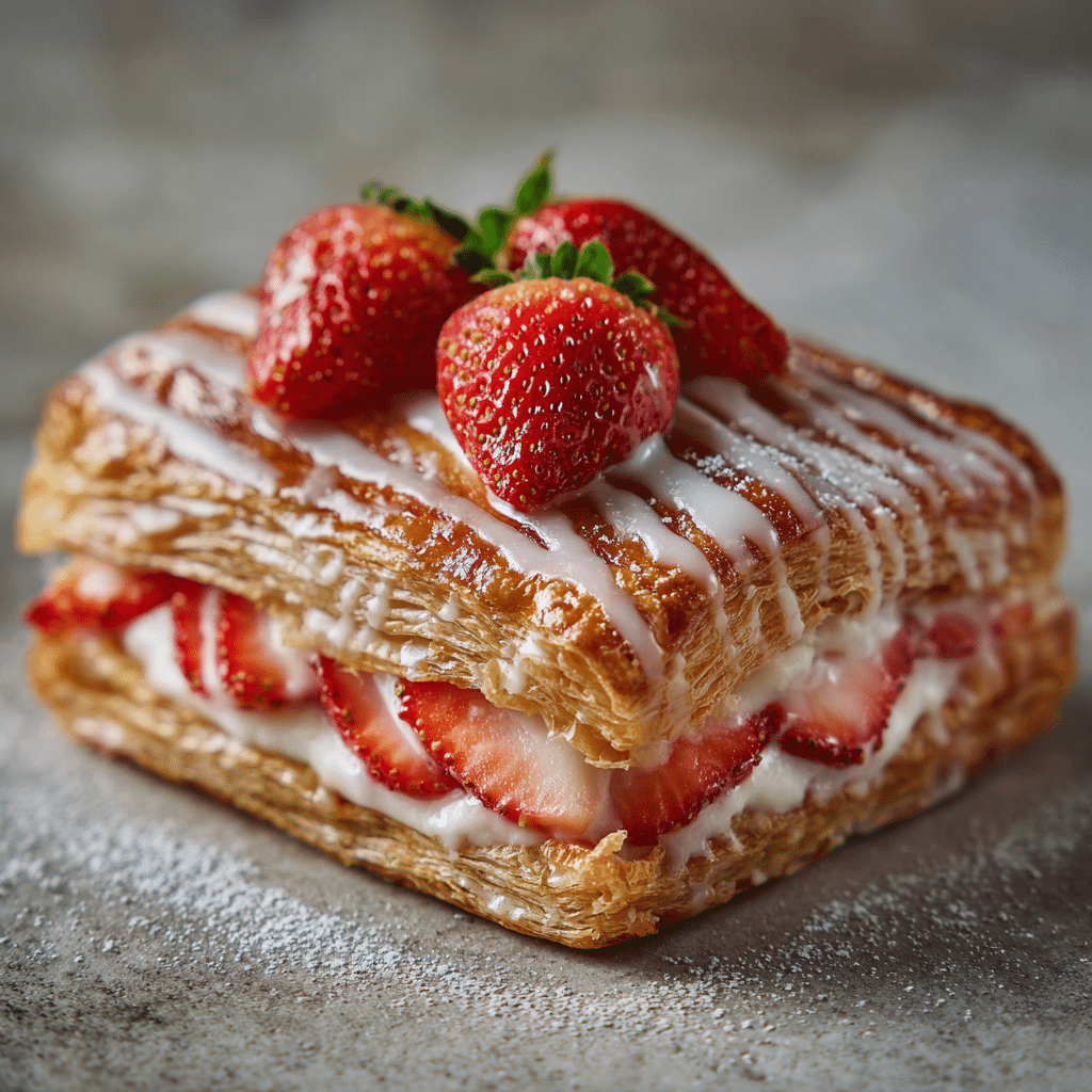 Vegan Strawberry Cream Danish Recipe