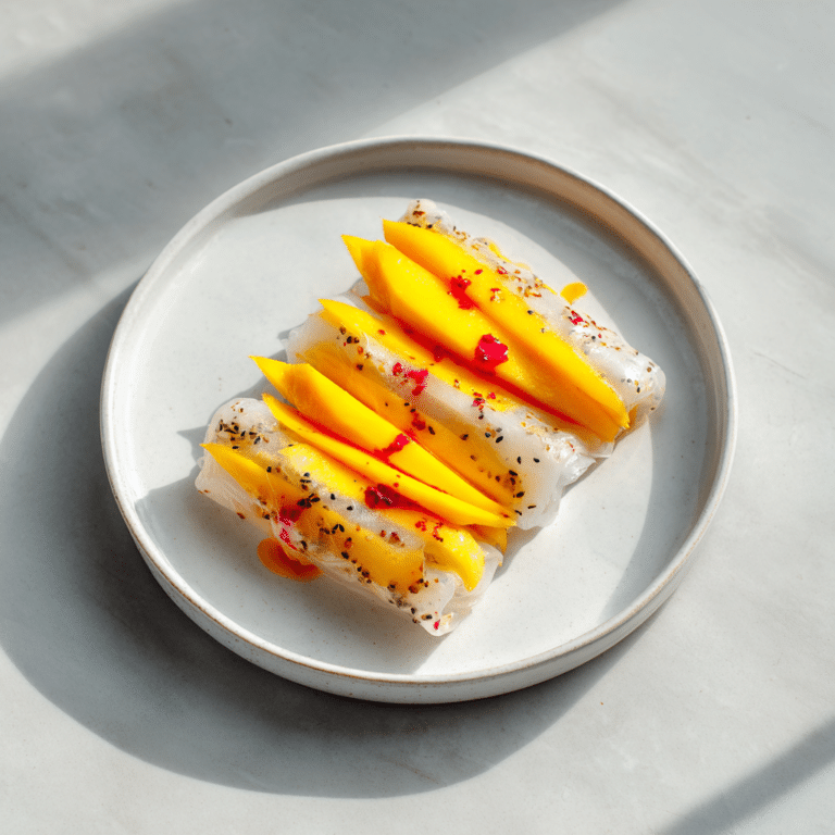 Mango Chili Rice Paper Tacos Recipe