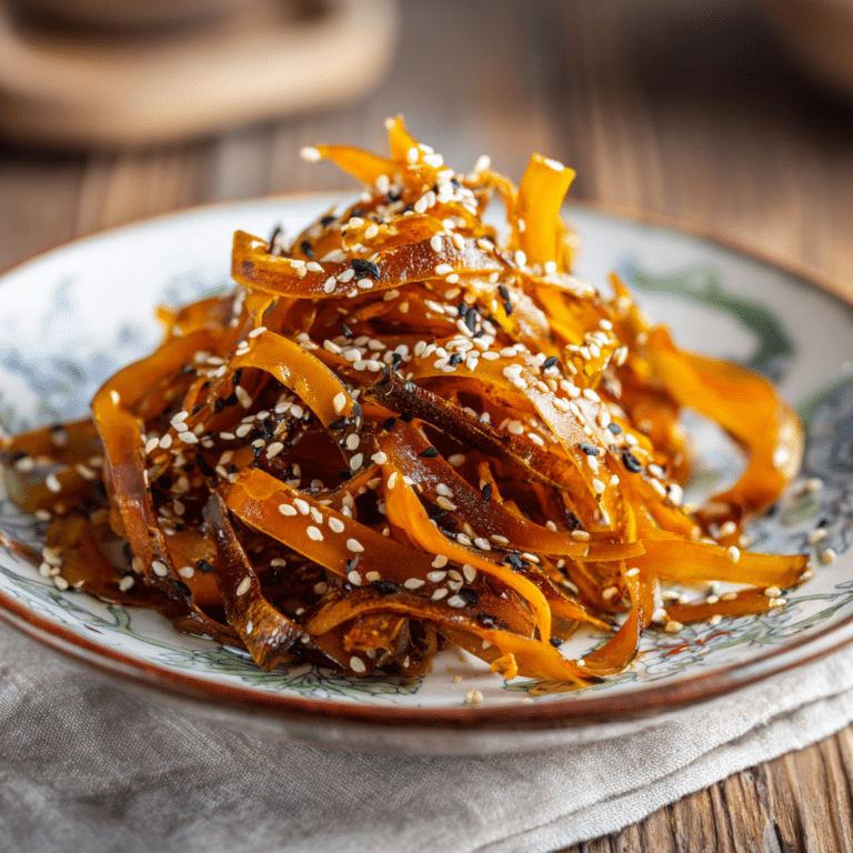 Burnt Honey Sesame Carrot Ribbons Recipe
