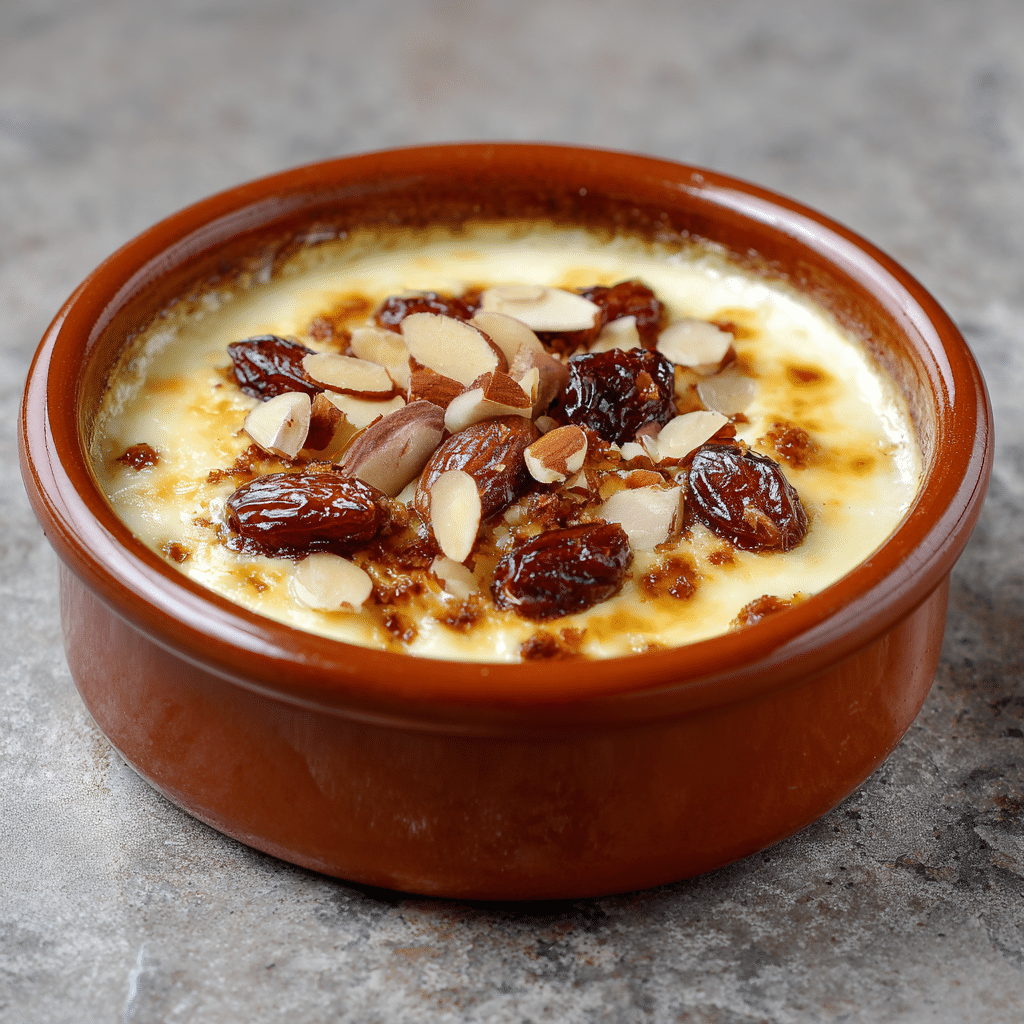 Baked Almond & Date Breakfast Custard Recipe