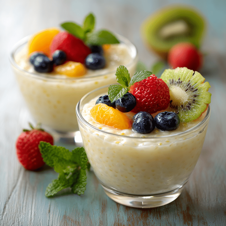 Creamy Vanilla Tapioca Breakfast Cups Recipe