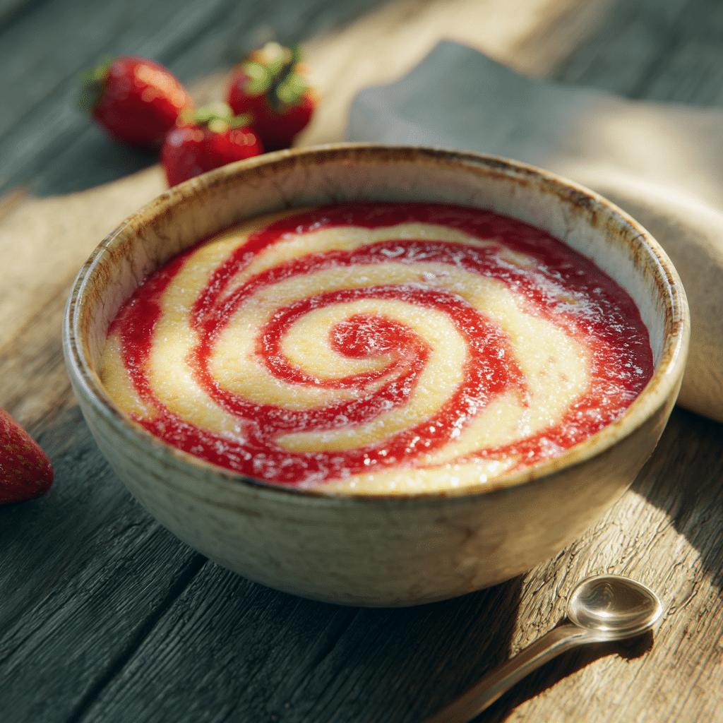 Creamy Strawberry Breakfast Polenta Recipe