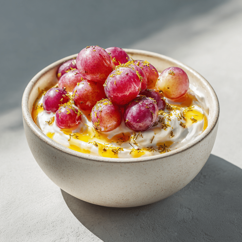 Fresh Grape Yogurt Morning Bowl Recipe