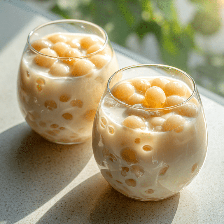 Chilled Almond Milk Tapioca Cups Recipe