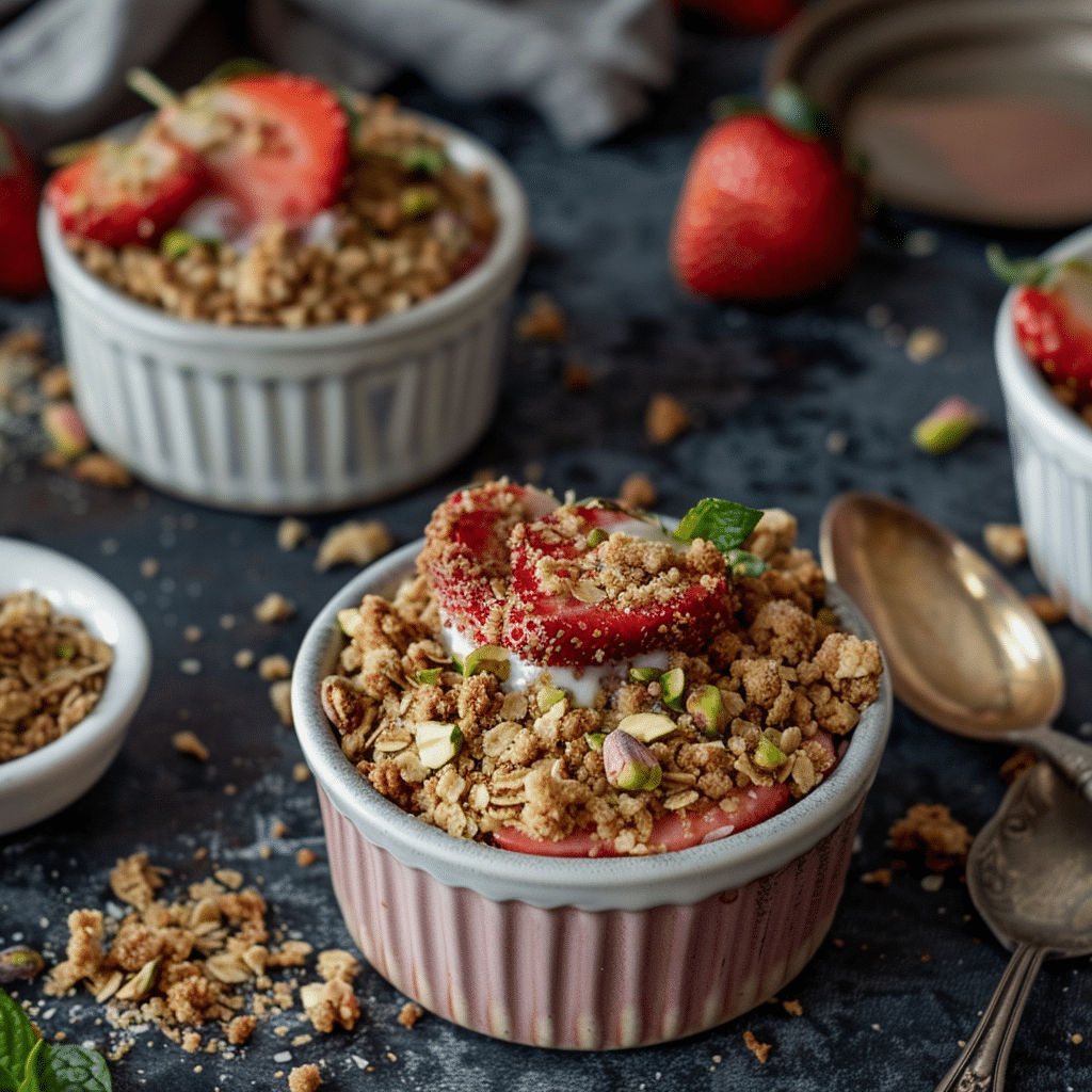 Soft Pistachio Strawberry Breakfast Roll-Ups Recipe