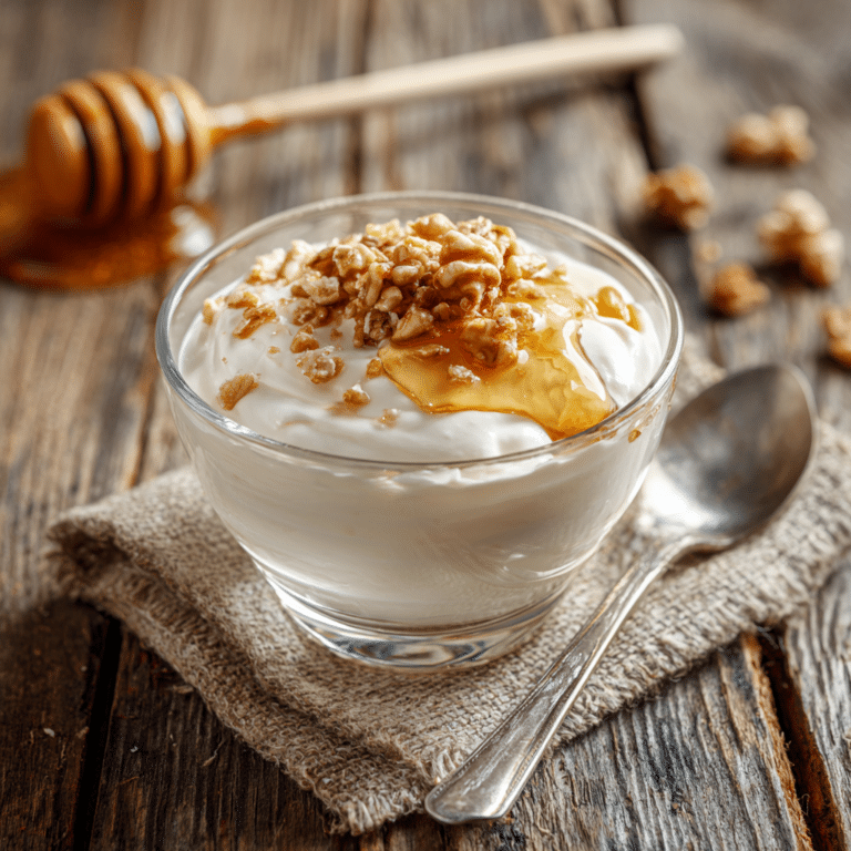 Chilled Honey Yogurt Breakfast Cream Recipe