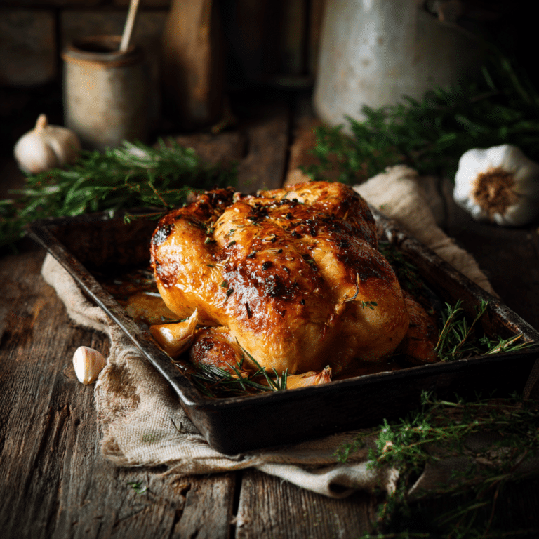 Simple Oven Roasted Chicken Recipe