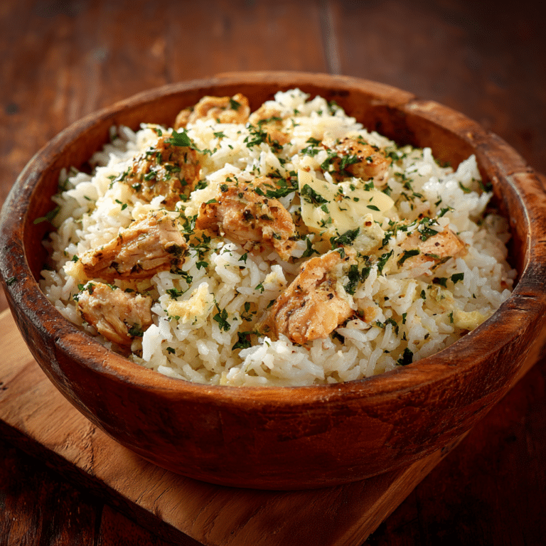 Simple Garlic Butter Chicken Rice Recipe