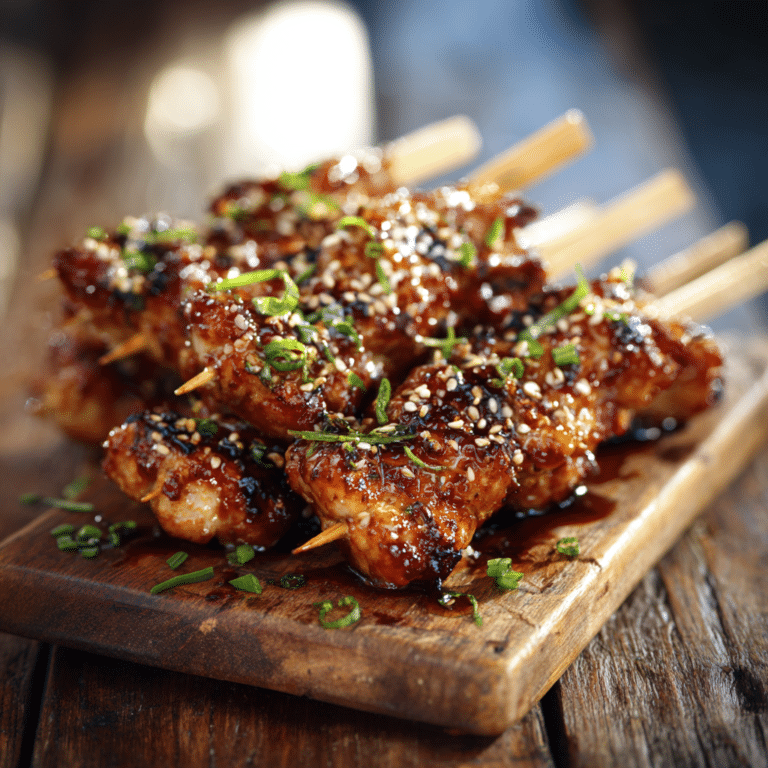 Simple Teriyaki Chicken Skewers Recipe