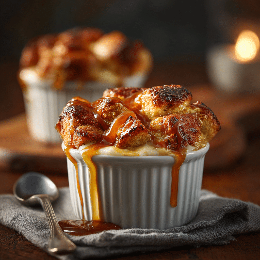 Croissant Bread Pudding Cups Recipe - Recipe Image