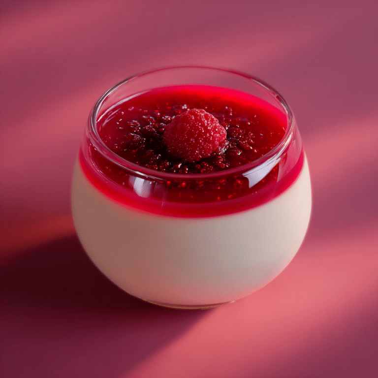 White Chocolate Raspberry Panna Cotta Recipe