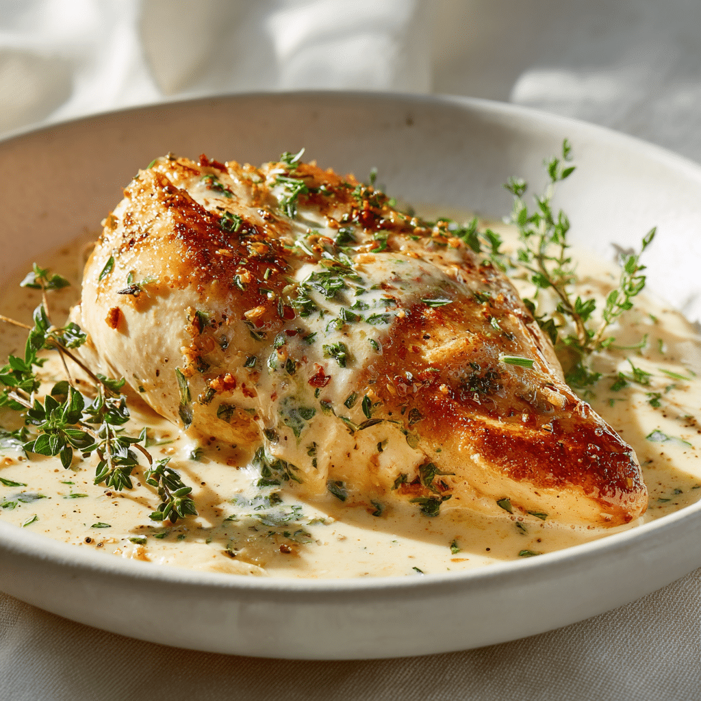 Creamy Garlic Parmesan Chicken Recipe - Recipe Image