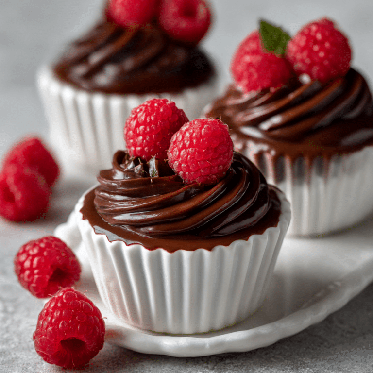 white Chocolate Raspberry Ganache Mini Cups Recipe
