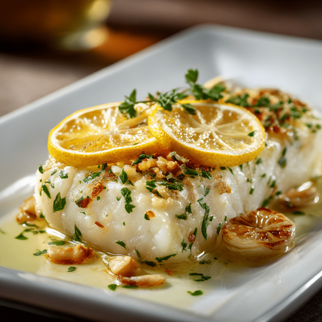 Baked Lemon Garlic Cod Recipe