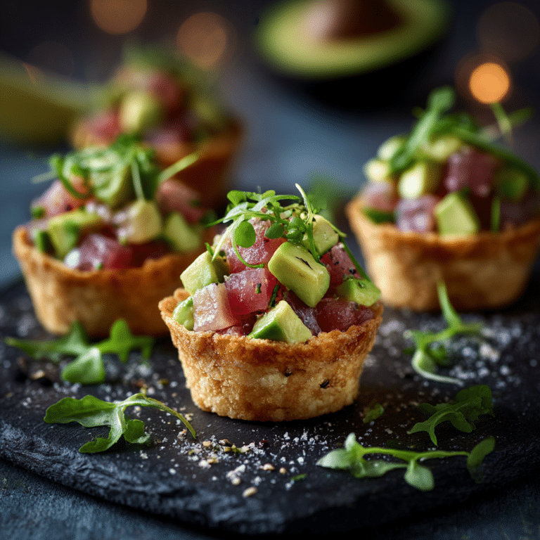Mini Tuna Tartare Cups Recipe