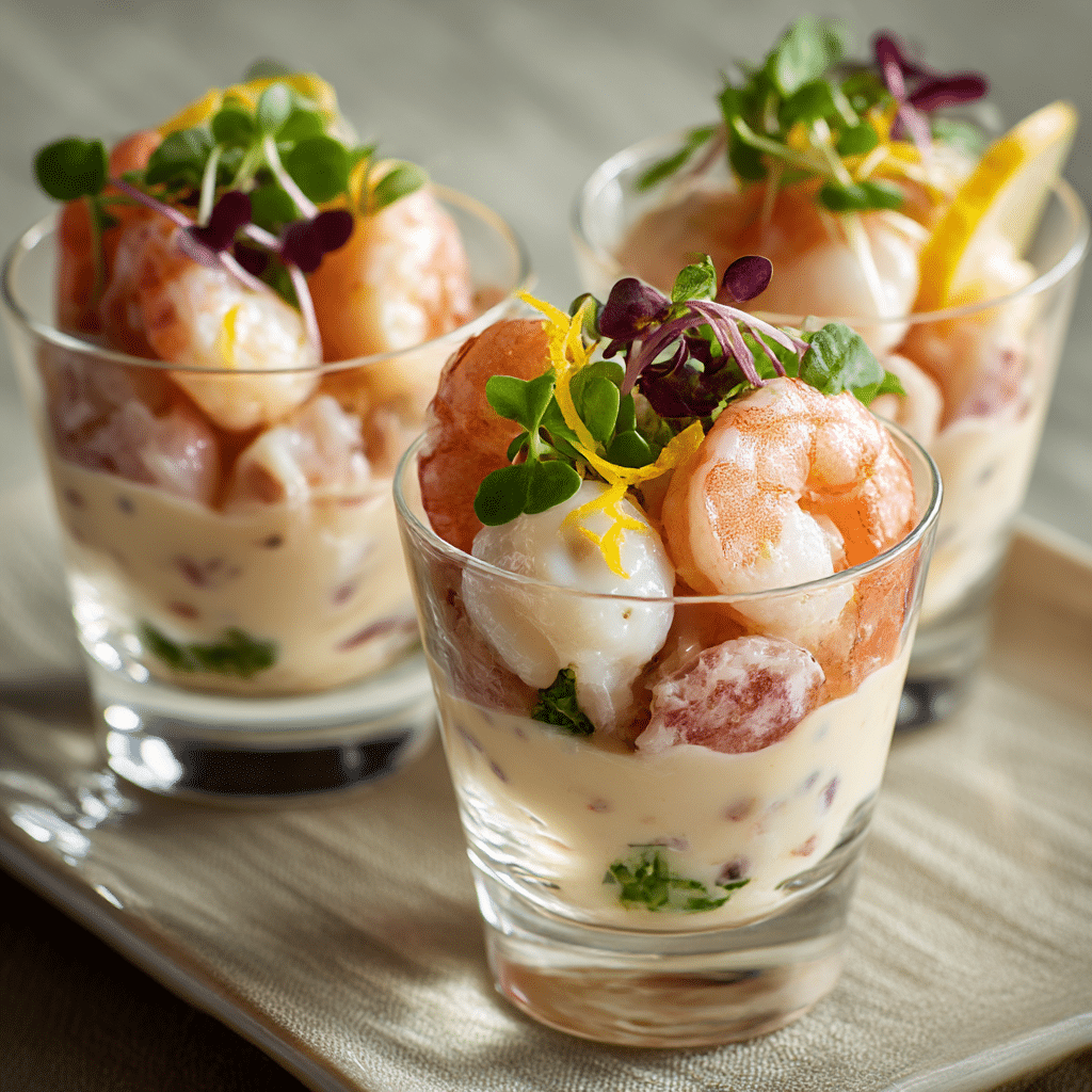 Mini Seafood Cocktail Cups Recipe