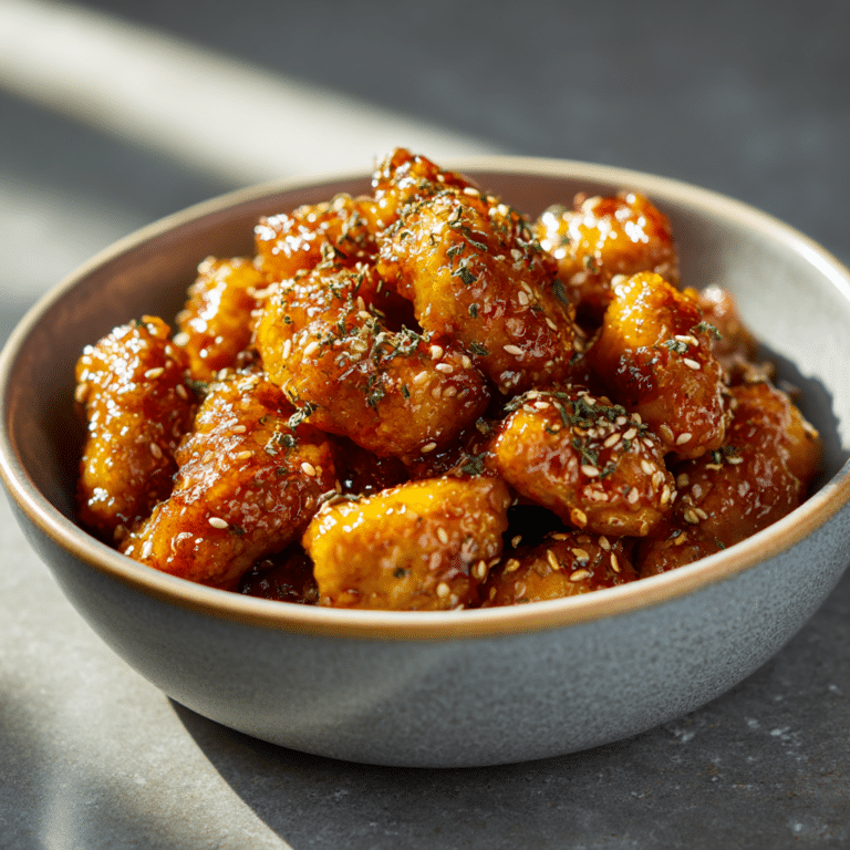 Air Fryer Honey Garlic Chicken Bites Recipe