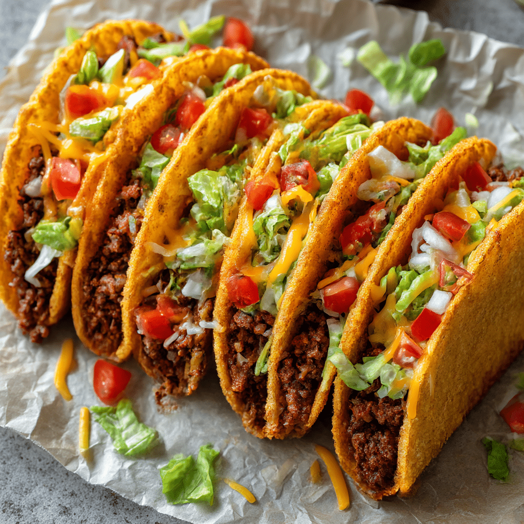 Crispy Ground Beef Tacos Recipe