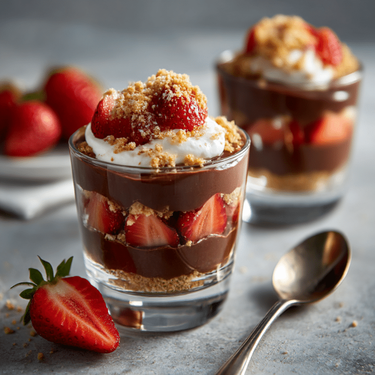 Chocolate Strawberry Crunch Cups Recipe