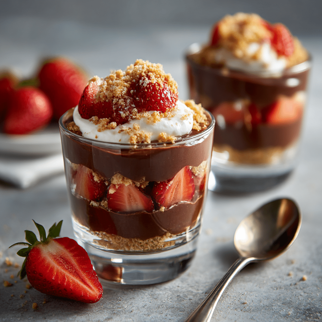 Chocolate Strawberry Crunch Cups Recipe