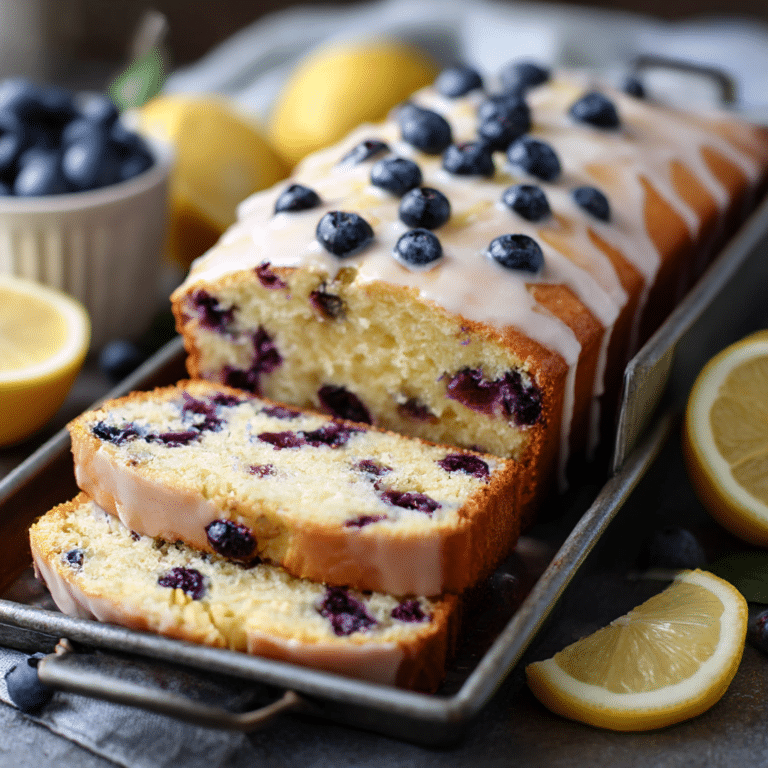 Lemon Blueberry Yogurt Loaf Recipe