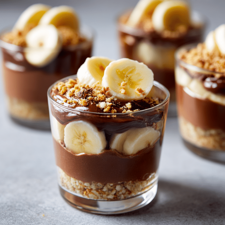 Nutella Banana Crunch Cups Recipe