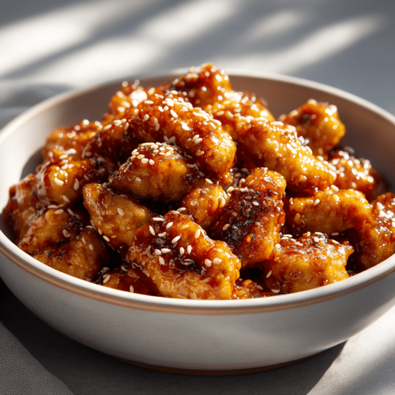 Spicy Honey Garlic Chicken Bites Recipe