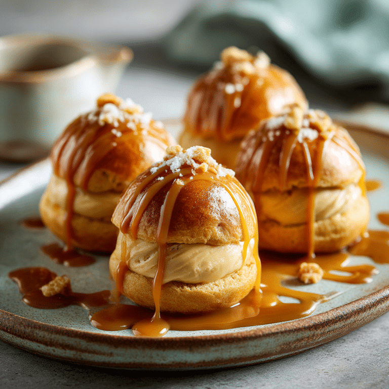 Salted Caramel Profiteroles Recipe