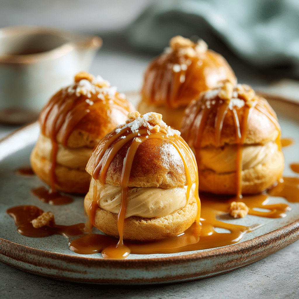 Salted Caramel Profiteroles Recipe