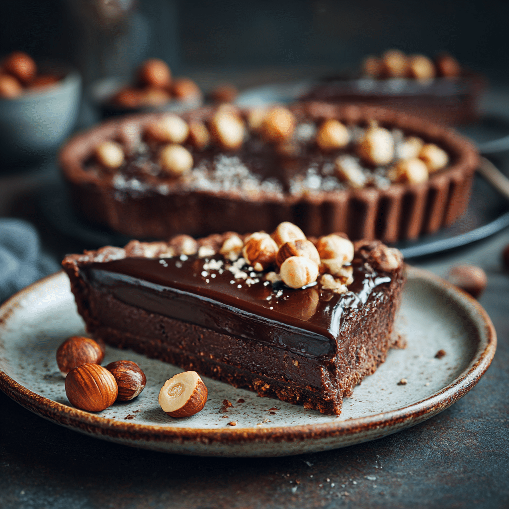 Chocolate Hazelnut Tart Recipe - Recipe Image