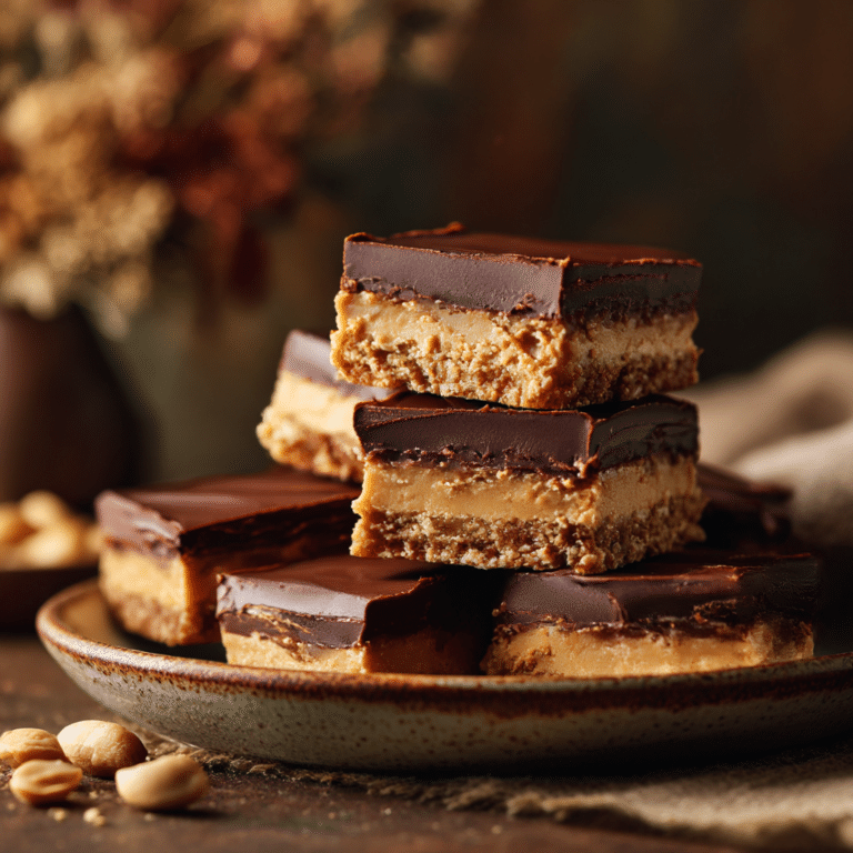 Peanut Butter Chocolate No-Bake Bars Recipe