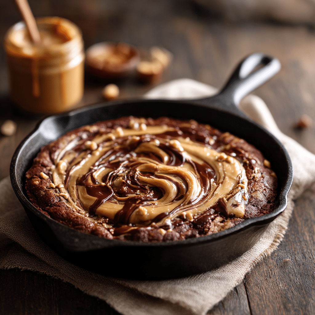 Chocolate Peanut Butter Skillet Recipe